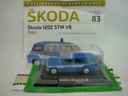 Časopis s modelem Škoda 1202 STW Veřejná Bezpečnost 1964 1:43 Atlas Deagostini