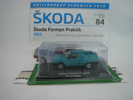 Časopis s modelem Škoda Forman Praktik 1993 1:43 Atlas Deagostini
