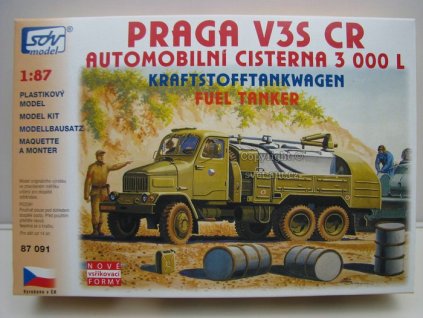 Praga V3S CR automobilní cisterna 3 000 L 1:87 SDV 87091