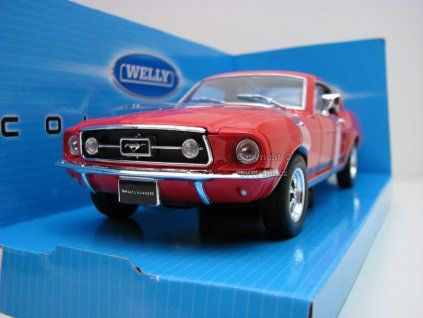 Ford Mustang GT 1967 red 1:24 Welly