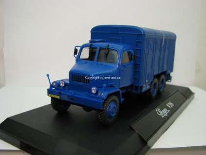 Praga V3S Skříňový vůz modrý 1:43 Abrex