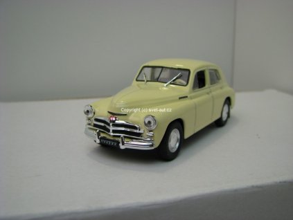 GAZ M20B Pobeda Creme 1:43 Atlas DeAgostini Rusko
