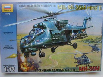 Vrtulník MIL Mi-35M Hind E 1:72 Zvezda 7276