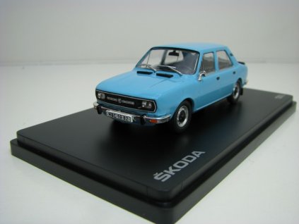 Škoda 120L 1982 užovka Modrá světlá 1:43 Abrex