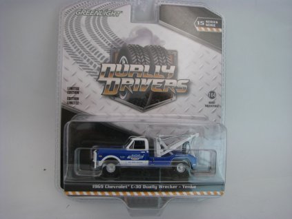 Chevrolet C30 Dually Wrecker Yenko 1969 odtahovka 1:64 Greenlight Dually Drivers