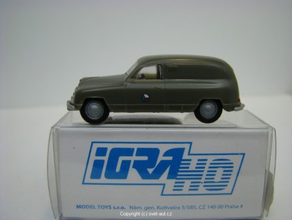 Škoda 1201 Armádní dodávka 1:87 Igra - Model Toys