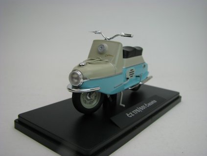 Skůtr Čezeta ČZ 175/501 1958 Tyrkysová/Světle Šedá 1:18 Abrex