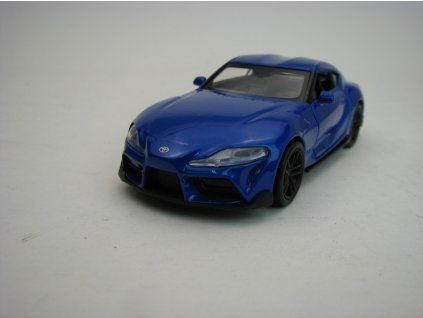 Toyota Supra Metallic Blue 12 cm Pull back Welly