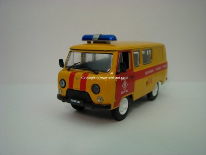 UAZ 3909 Hulpdienst 1:43 Atlas DeAgostini Rusko