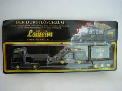Man a Mercedes blistr reklamní model Leikeim 1:87