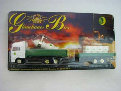 Man s přívěsem Glauchauer Bier blistr reklamní model 1:87