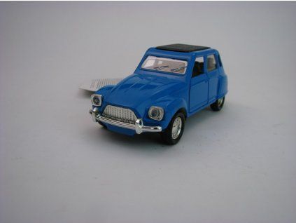 Citroen Dyane 11 cm Blue Pull back