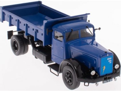 Berliet GDM 10W Benne Dump truck 1949 Blue 1:43 Atlas