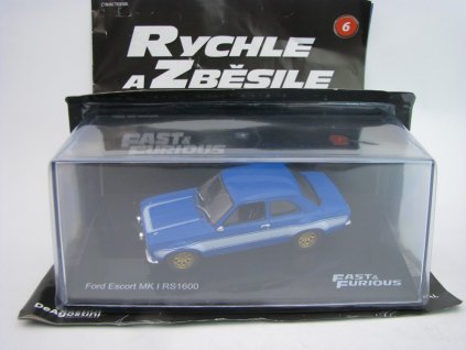 Ford Escort MK I RS1600 Rychle a Zběsile 1:43 DeAgostini