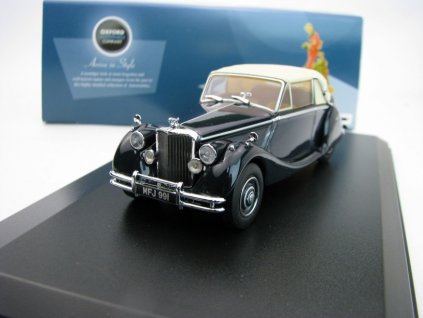 Jaguar MkV Clossed Dark Blue Créme 1:43 Oxford