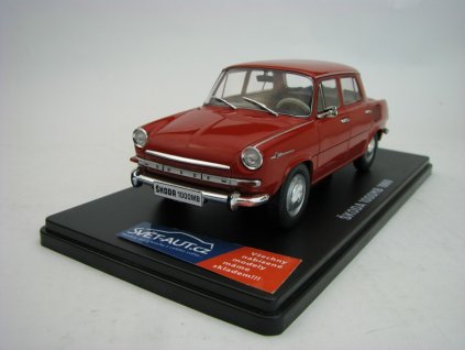 Škoda 1000MB 1969 Red 1:24 Atlas Hachette s časopisem
