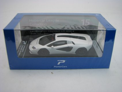 Lamborghini Countach LPI 800-4 Hypercar League Collection Guards White 1:64 PosterCars