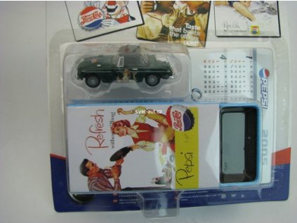 MGB Convertible green Pepsi Box 1:72 Cararama 2005