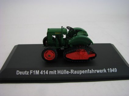 Traktor Deutz F1M 414 mit Hulle-Raupenfahrwerk 1949 1:43 Hachette