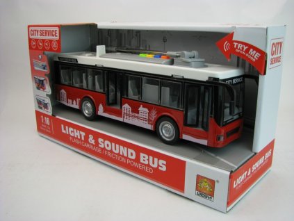 Trolejbus na setrvačník se světlem a zvukem teddies