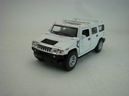 Hummer H2 SUV 2008 12 cm White Pull Back Kinsmart