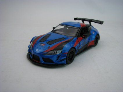 Toyota GR Supra Racing Concept Pull back Blue 1:36 Kinsmart