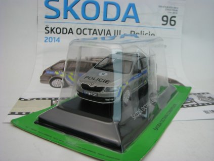 Časopis s modelem Škoda Octavia III Policie 2014 1:43 Atlas Deagostini