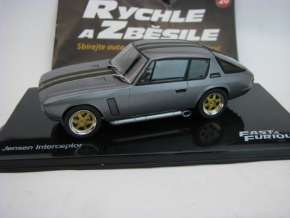 Časopis Rychle a Zběsile s Jensen Interceptor 1:43 DeAgostini