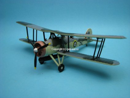 Letadlo Fairey Swordfish I 821 Squadron HMS Ark Royal 1940 1:72 Oxford