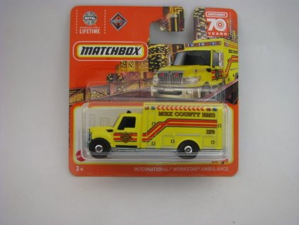 International Workstar Ambulance 70 Years Matchbox blister