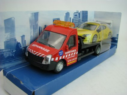 Přepravník aut Depannage Assistance a Renault Megane 1:43 Bburago