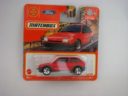 Ford Fiesta Mk 2 1983 Red Matchbox NEW 2024