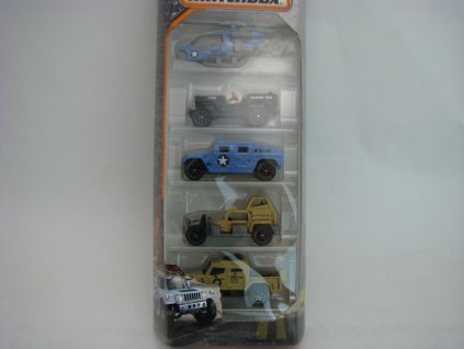 Matchbox 5 Pack Army auta DJY05