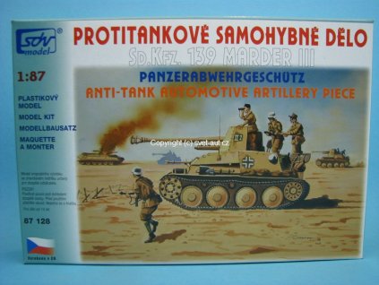 Protitankové Samohybné dělo Sd.Kfz. 139 Marder III 1:87 SDV 87128