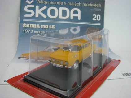 Časopis 20 s modelem Škoda 110 LS 1973 Orange 1:43 Atlas Deagostini