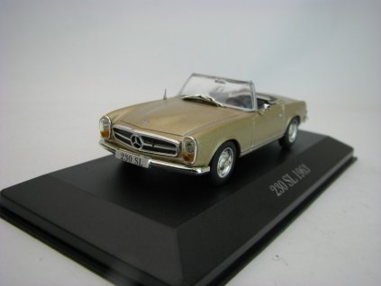 Mercedes-Benz 230 SL 1963 Beige metallic 1:43 Atlas