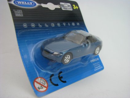Bmw Z4 Cabrio Blue 1:60 Welly