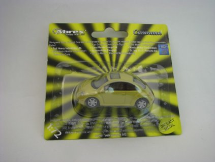 Volkswagen New Beetle Yellow 1:72 Blistr Cararama Abrex
