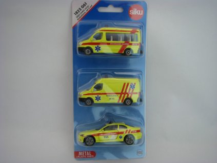 Set tři auta Ambulance ČR Siku 1825 061
