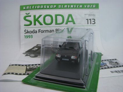 Časopis s modelem Škoda Forman Black Line 1993 1:43 Atlas DeAgostini
