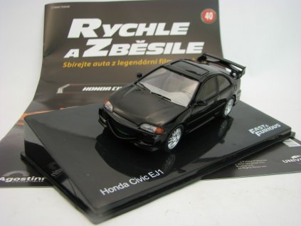 Časopis Rychle a Zběsile s Honda Civic Coupe EJ1 1993 1:43 DeAgostini