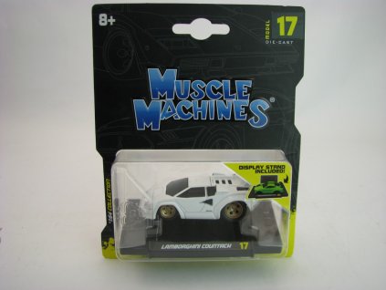Lamborghini Countach White Muscle Machines 1:64 Maisto
