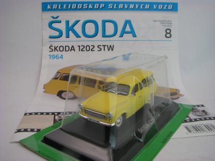 Časopis 8 s modelem Škoda 1202 STW 1964 1:43 DeAgostiny