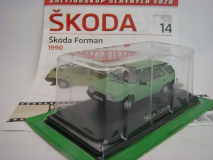 Časopis 14 s modelem Škoda Forman 1990 1:43 DeAgostini