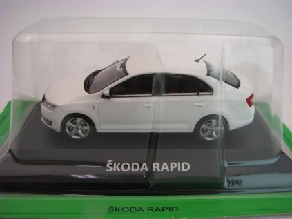 Škoda Rapid 2012 White bez časopisu 1:43 DeAgostini