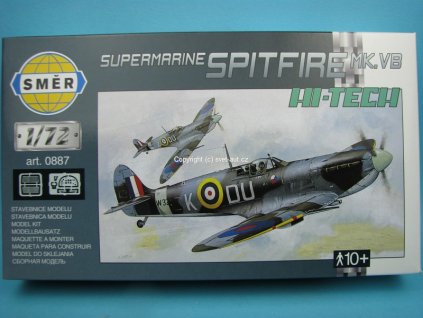 Letadlo Spitfire MK.VB Supermarine HI-TECH stavebnice 1:72 Směr 0887
