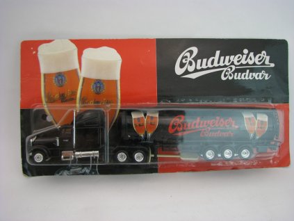 Tahač Scania s cisternou Budvar reklamní model Grell