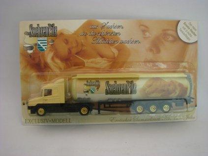 Scania s návěsem cisterna Sachsen Pils reklamní model 1:87 Grell