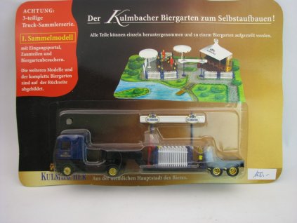 Renault s návěsem Kulmbacher Biergarten Plotová pole reklamní model 1:87 Grell