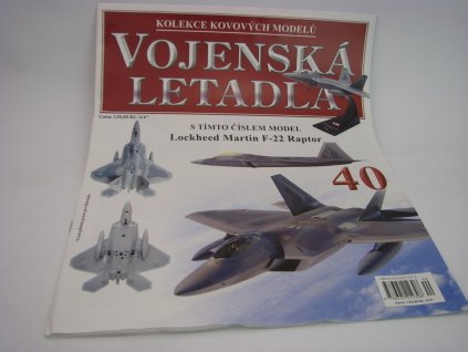 Časopis 40 s Lockheed Martin F-22 Raptor 2005 1:100 Atlas Amercom